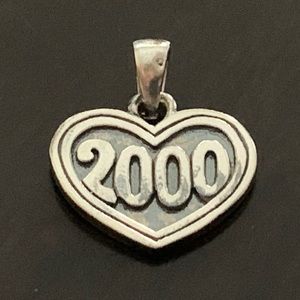 James Avery RARE heart 2000 necklace pendant